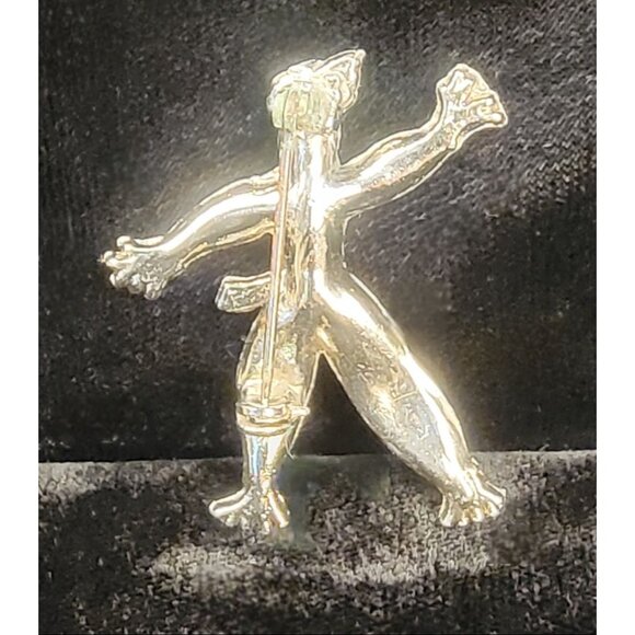 Vintage 1950's Ragdoll Brooch, silver plated - Picture 2 of 14